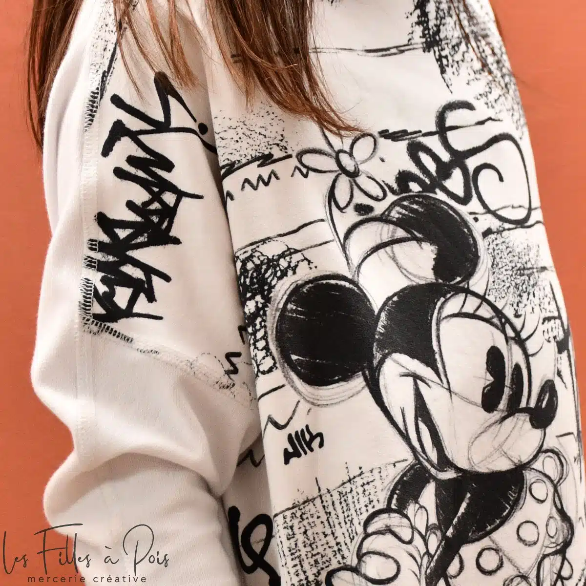 Panneau tissu Disney - Robe empiècements, technique patchwork