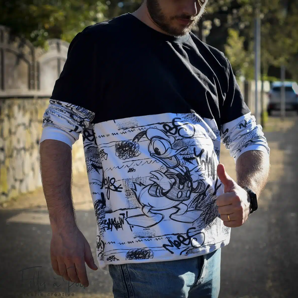 Panneau tissu Disney Donald - Sweat Mister