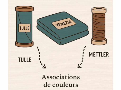 Association tulle / doublure Venezia / fills Mettler