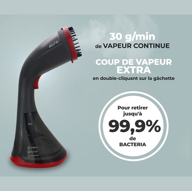 Fer à repasser Alfa GO – Mini fer vapeur de voyage & couture nomade